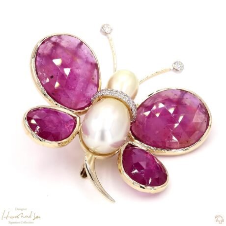 The Ruby Butterfly Brooch