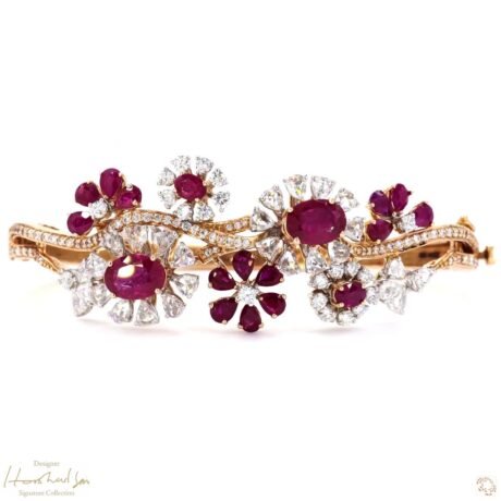 Burmese Ruby & Rose-cut Bracelet