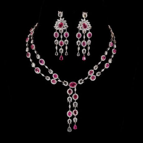 Spinel Ruby & White Sapphire Suite