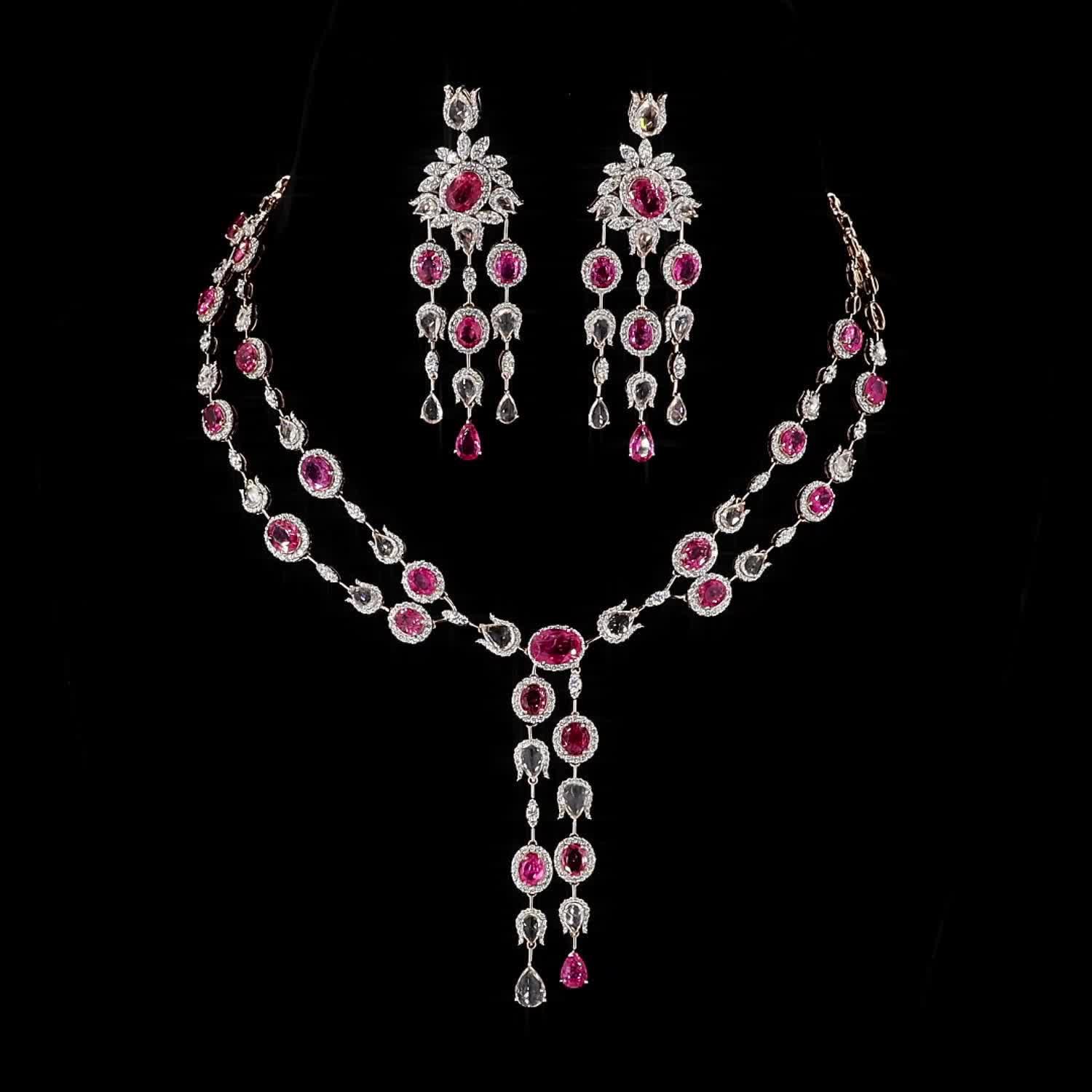 Spinel Ruby & White Sapphire Suite