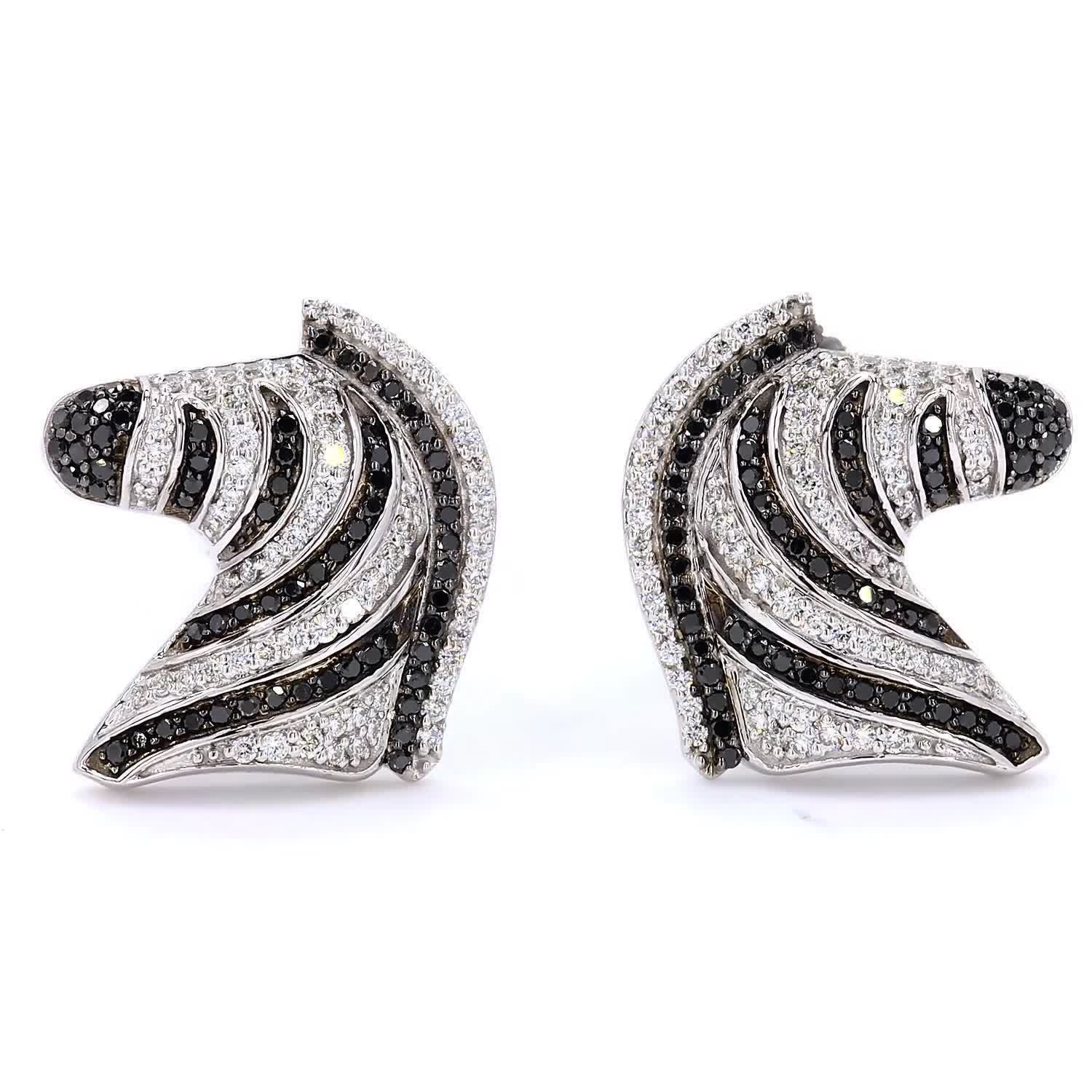 Monochrome Zebra Cufflinks
