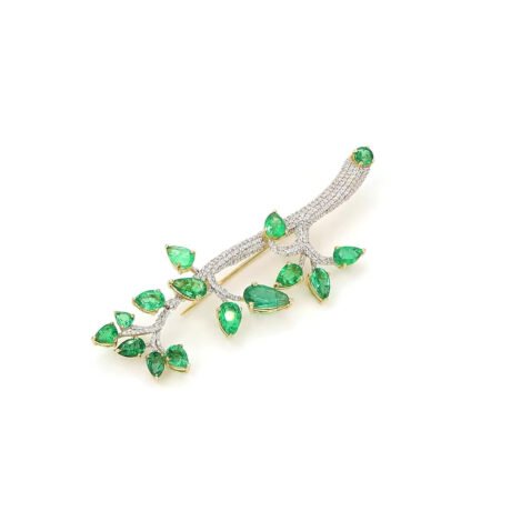 Emerald Tree Brooch