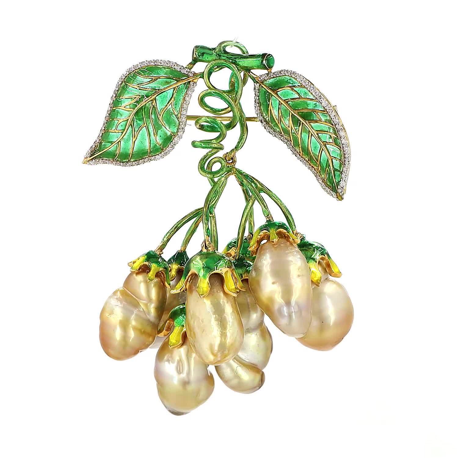 Pearl Bunch Brooch