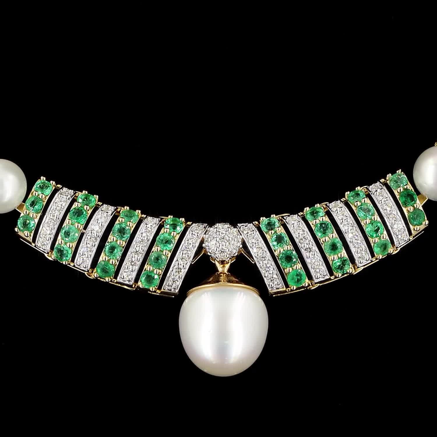 Emerald & South Sea Pearl Suite - Image 2
